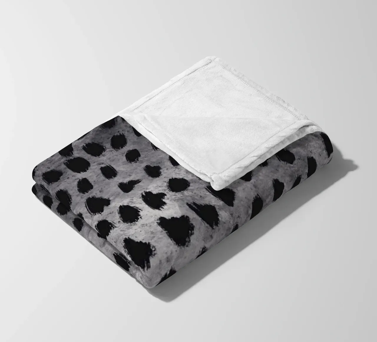 Tiny brushstrokes pattern 04 fleece blanket by Little Dean