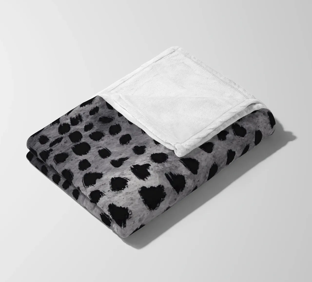 Tiny brushstrokes pattern 04 fleece blanket by Little Dean