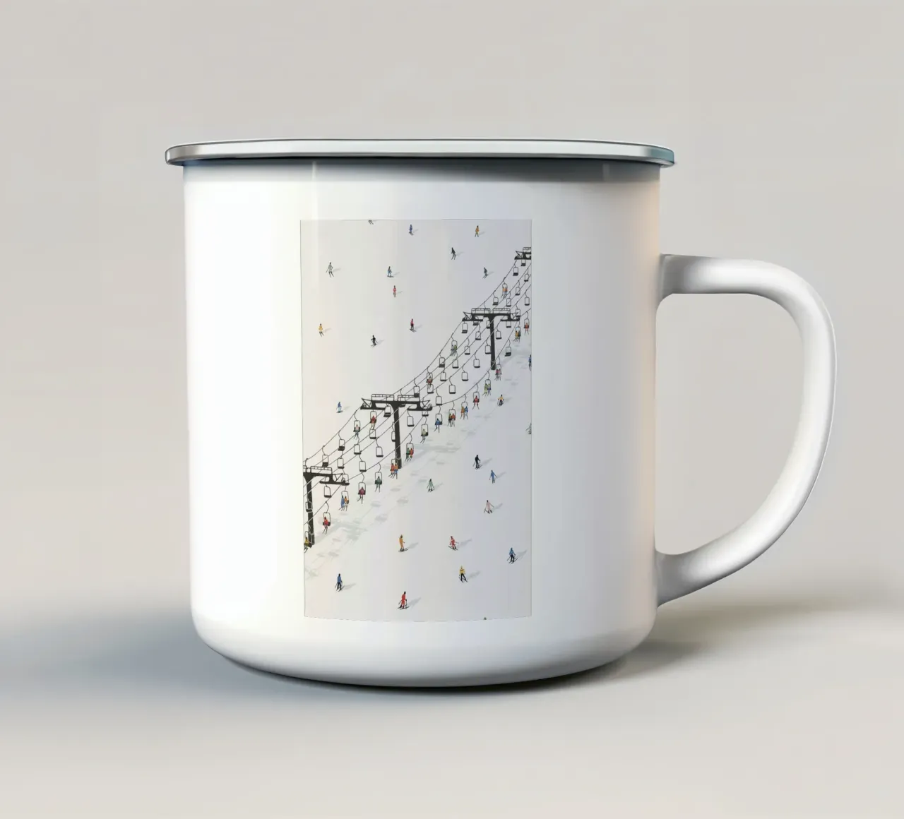 impianto di risalita tazza in smalto da Craig Harris