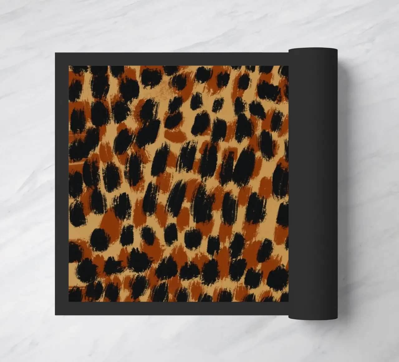 Tiny brushstrokes pattern 05 doormat by Little Dean