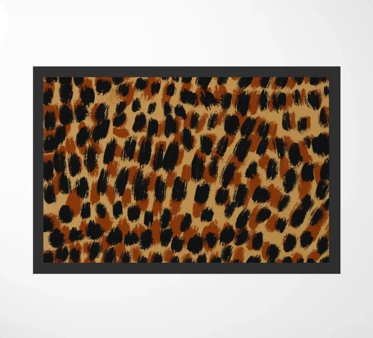 Tiny brushstrokes pattern 05 doormat by Little Dean