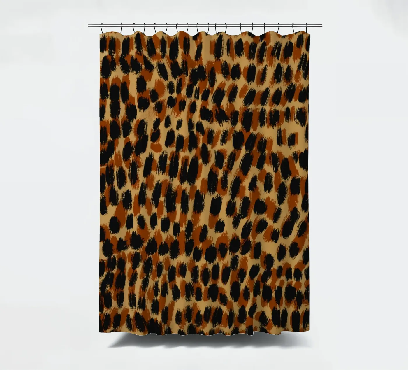 Tiny brushstrokes pattern 05 shower curtain by Little Dean