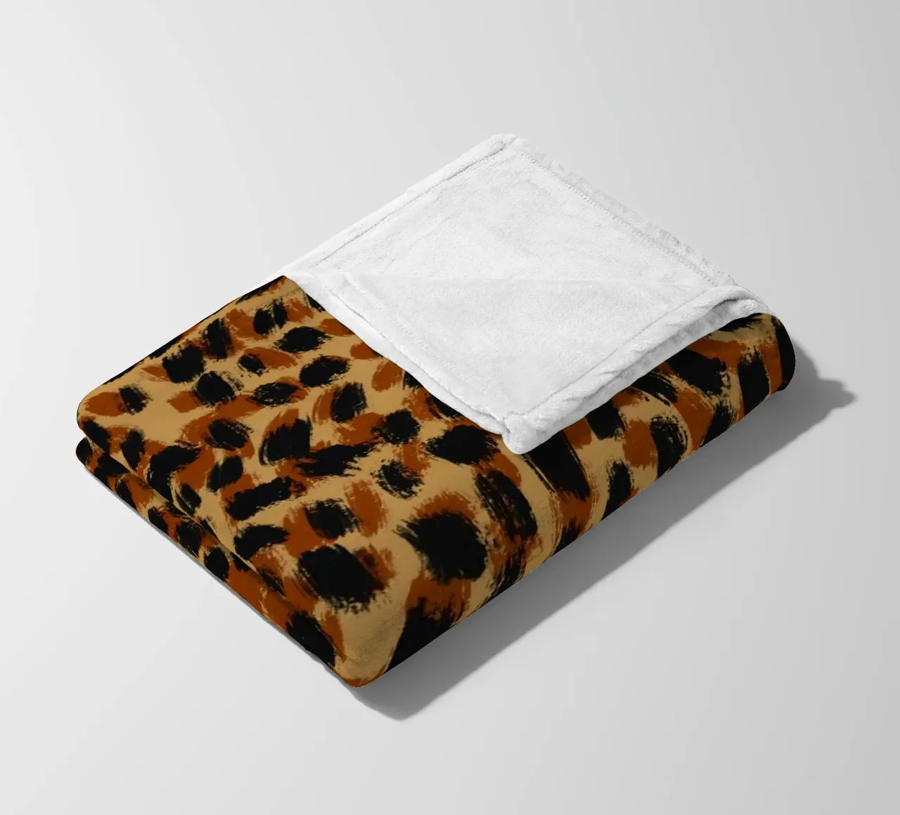 Tiny brushstrokes pattern 05 fleece blanket by Little Dean