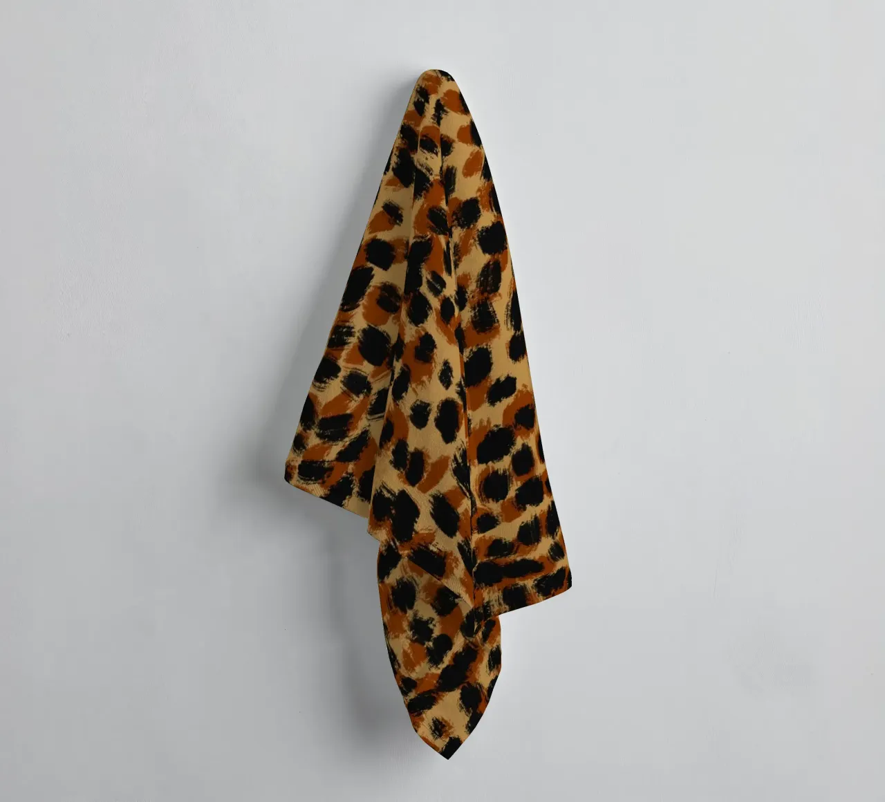 Tiny brushstrokes pattern 05 towel by Little Dean
