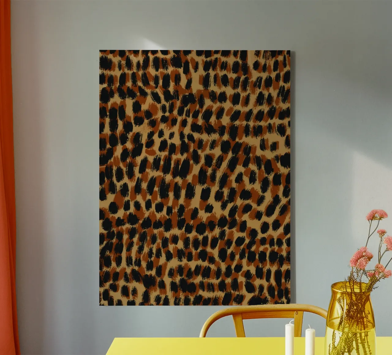 Tiny brushstrokes pattern 05 canvas by Little Dean