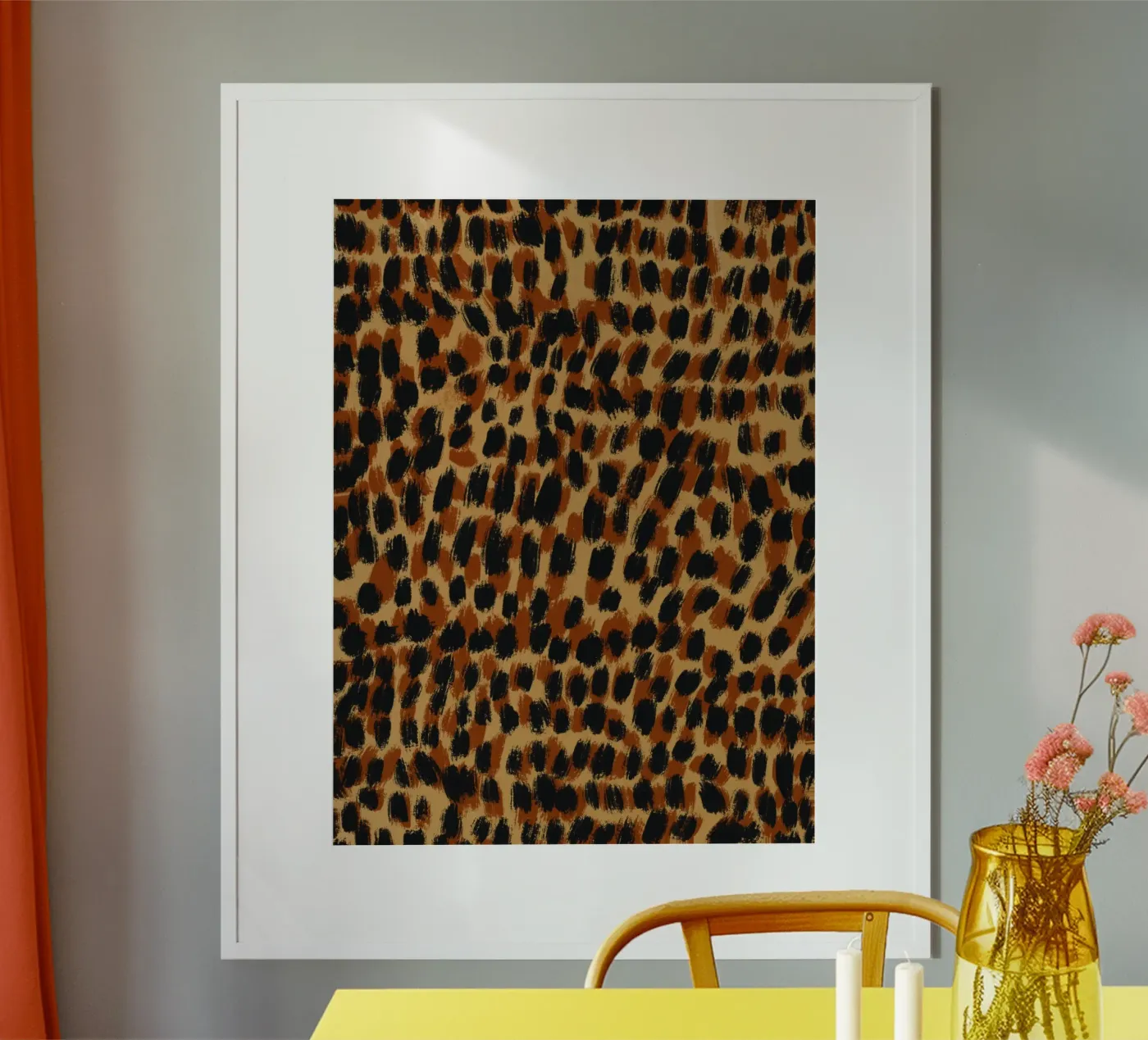 Tiny brushstrokes pattern 05 poster by Little Dean