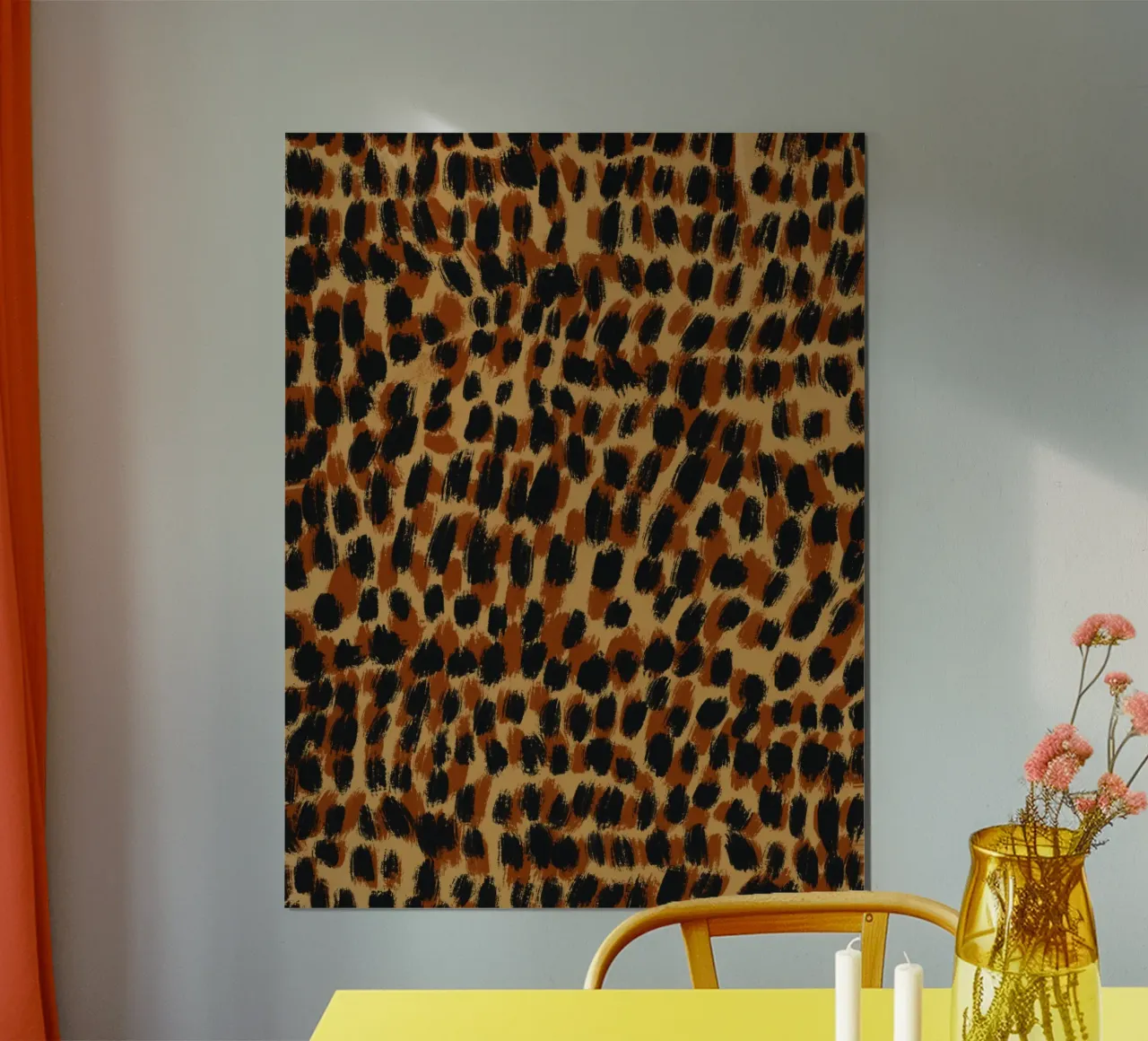 Tiny brushstrokes pattern 05 poster by Little Dean