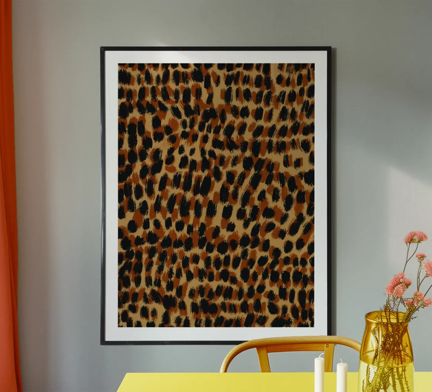 Tiny brushstrokes pattern 05 poster by Little Dean