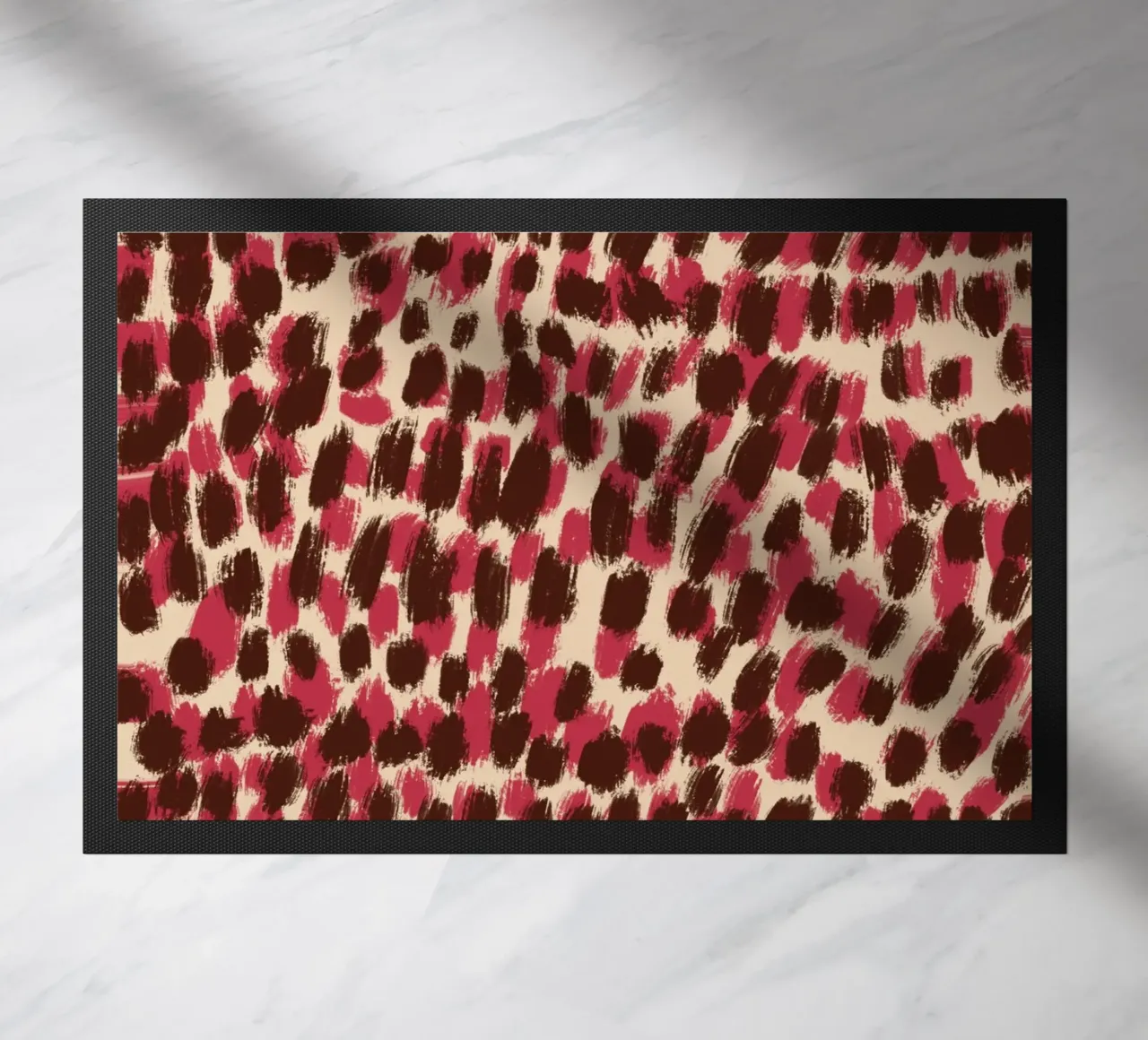 Tiny brushstrokes pattern 06 doormat by Little Dean