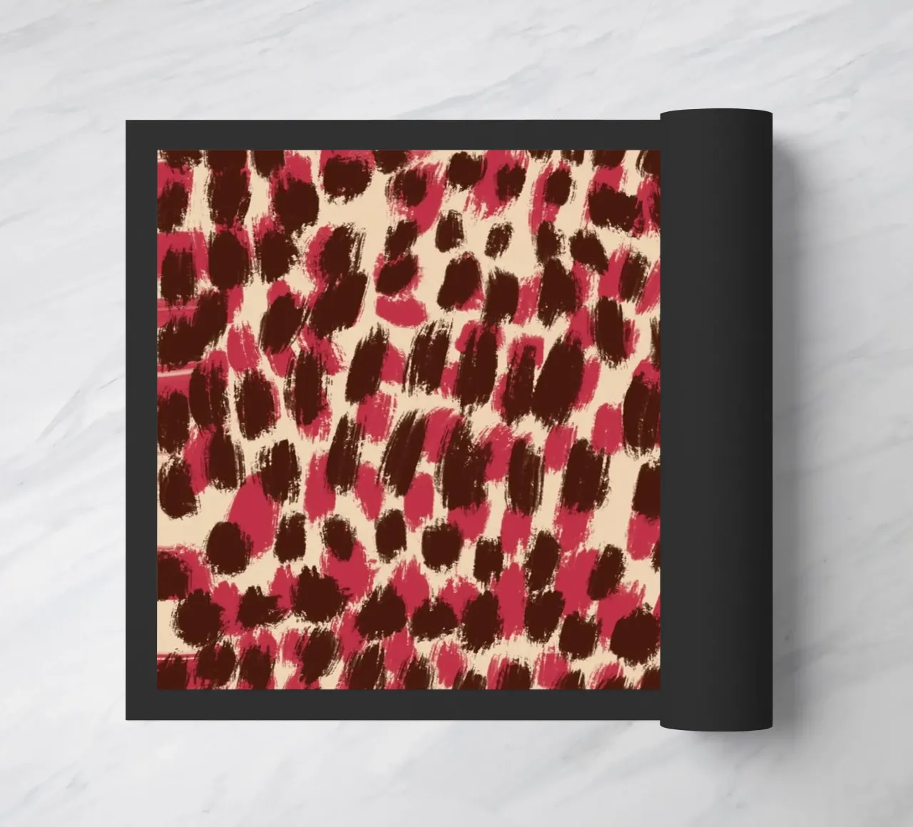 Tiny brushstrokes pattern 06 doormat by Little Dean