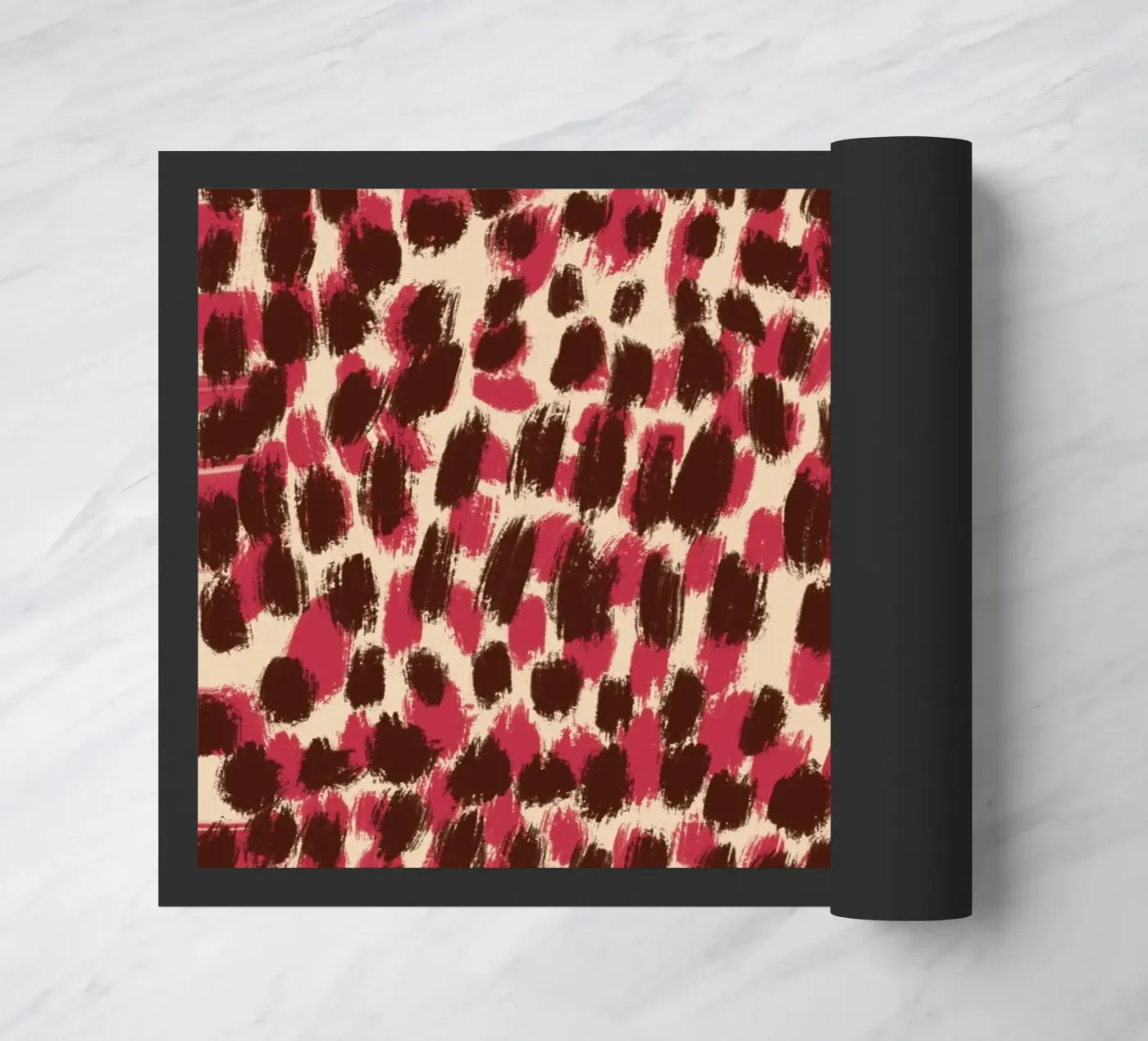 Winzige Pinselstriche Muster 06 Fußmatte von Little Dean