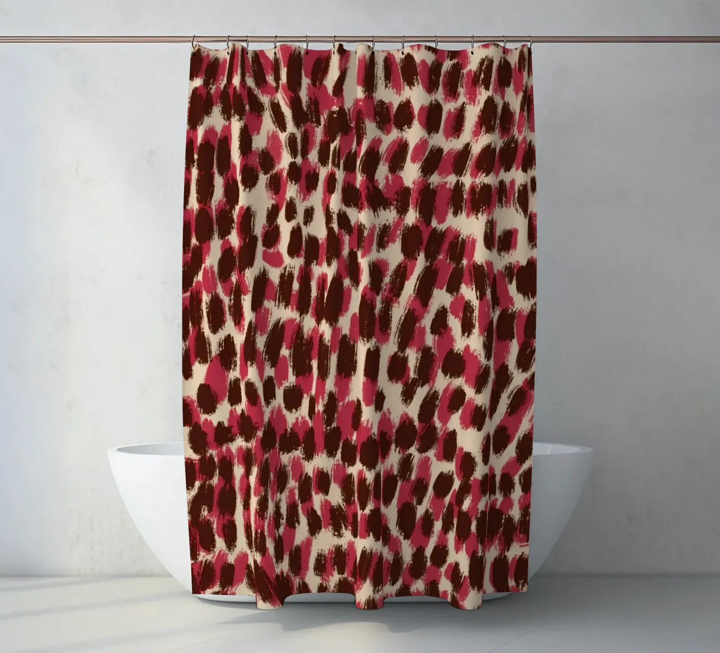 Tiny brushstrokes pattern 06 douchegordijn van Little Dean