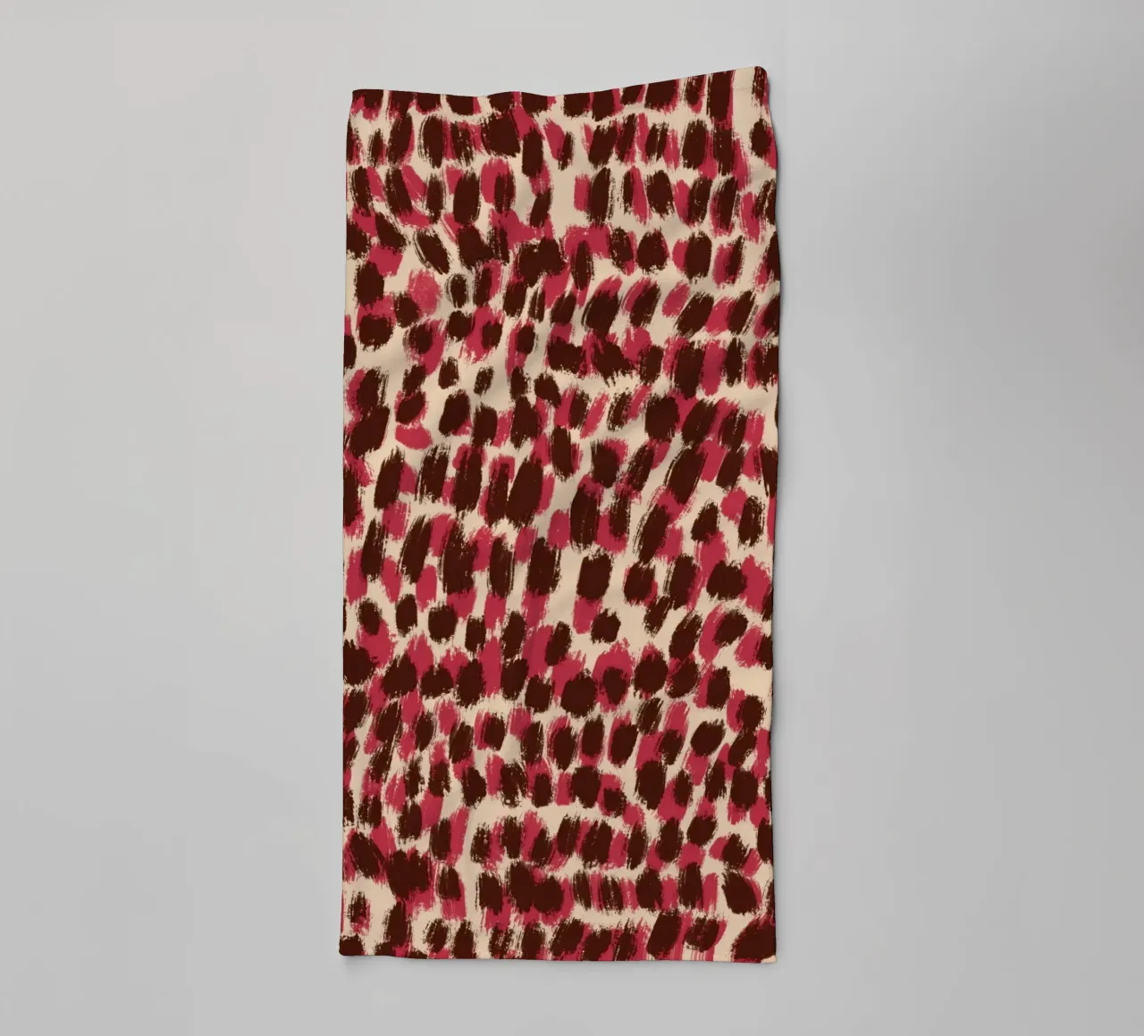 Tiny brushstrokes pattern 06 towel by Little Dean