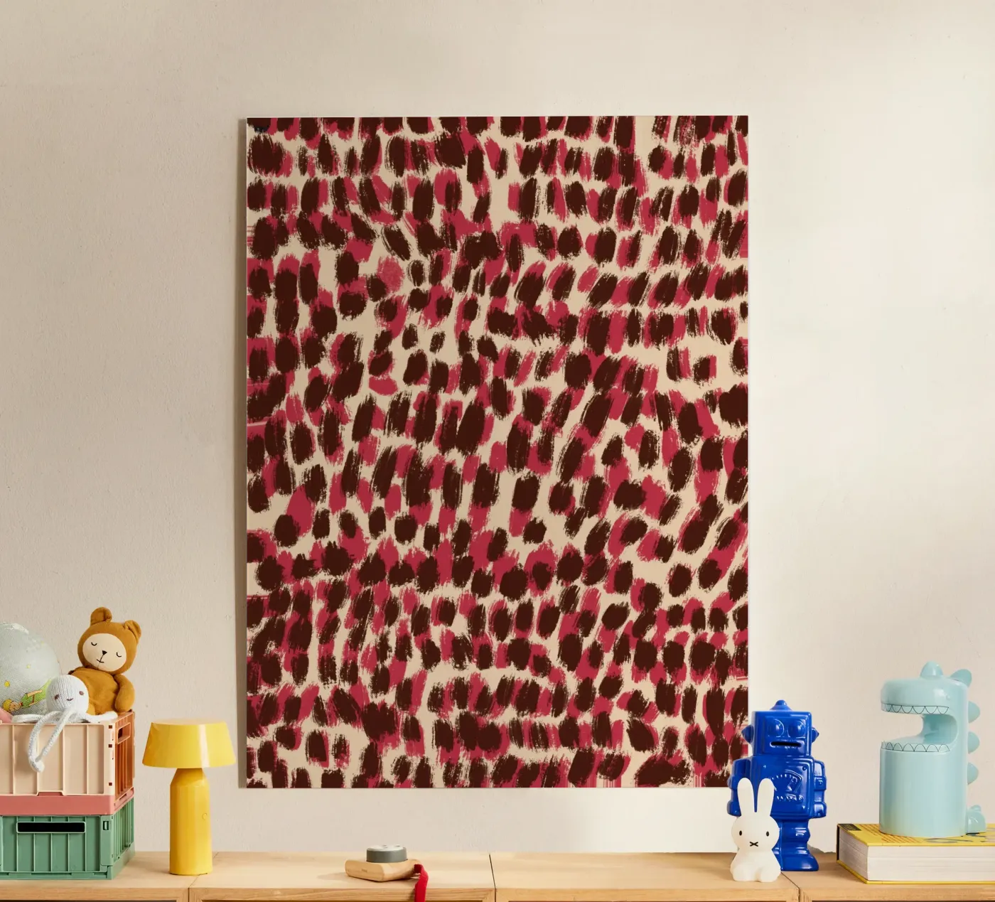 Tiny brushstrokes pattern 06 plexiglass da Little Dean