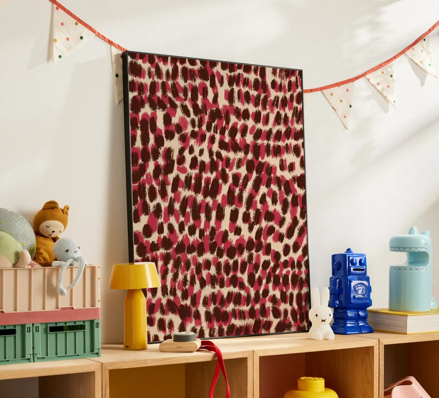 Tiny brushstrokes pattern 06 forex plate by Little Dean