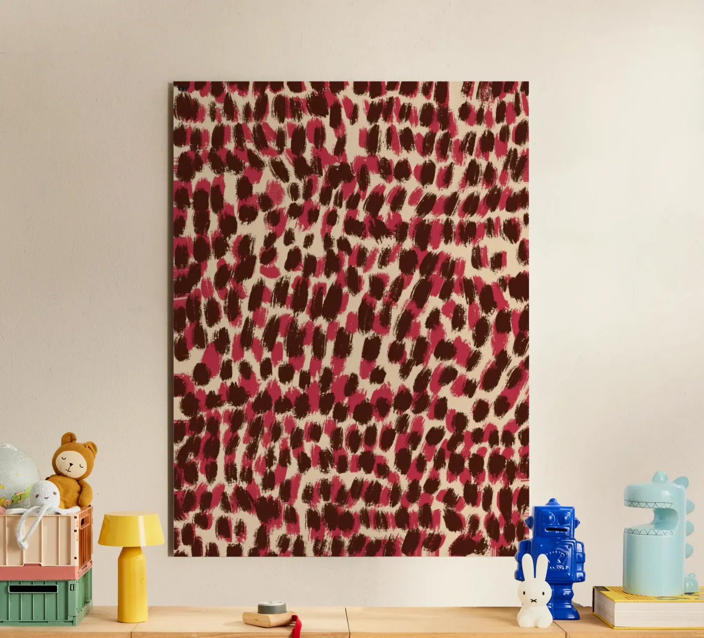 Tiny brushstrokes pattern 06 forex plate by Little Dean