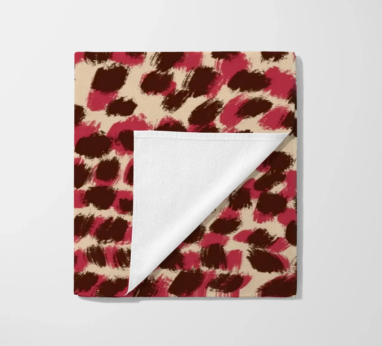 Kleine penseelstreken patroon 06 strandhanddoek van Little Dean