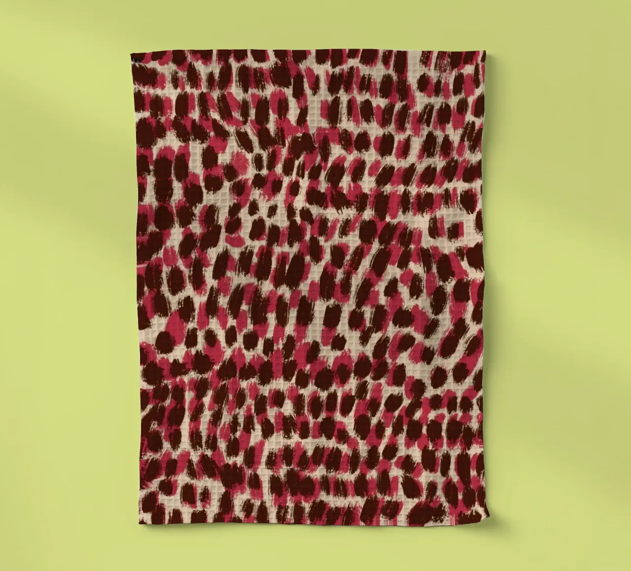Tiny brushstrokes pattern 06 tea towel by Little Dean