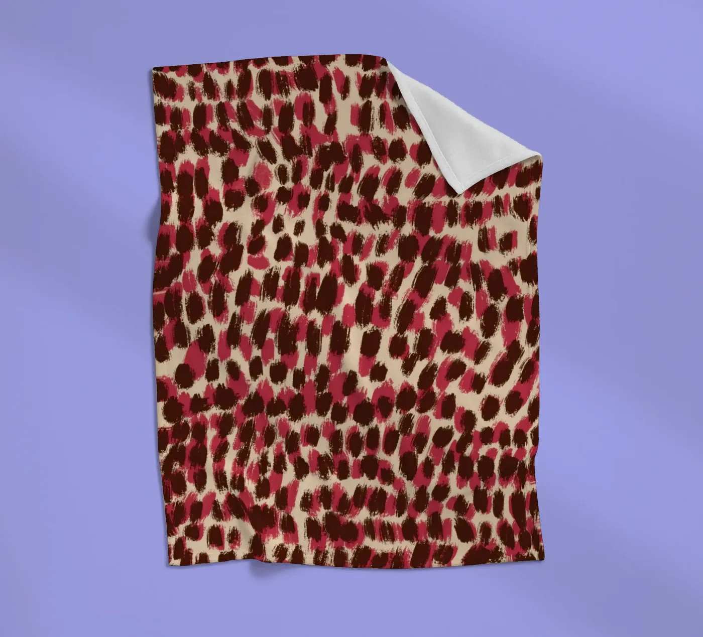 Tiny brushstrokes pattern 06 Fleecedecke von Little Dean