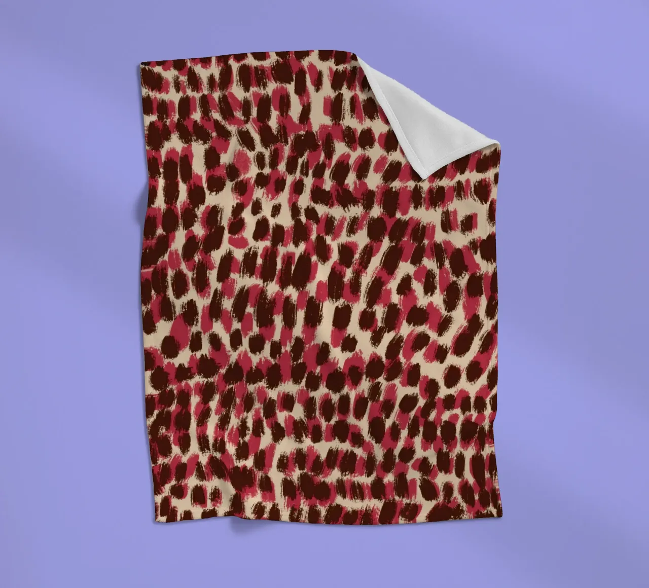 Tiny brushstrokes pattern 06 fleece blanket by Little Dean