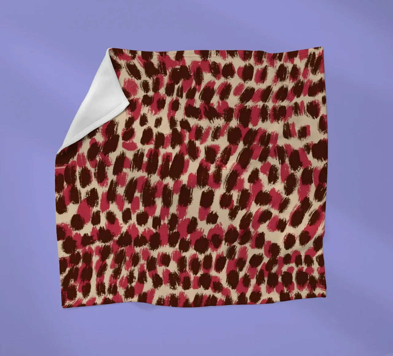 Tiny brushstrokes pattern 06 fleece blanket by Little Dean