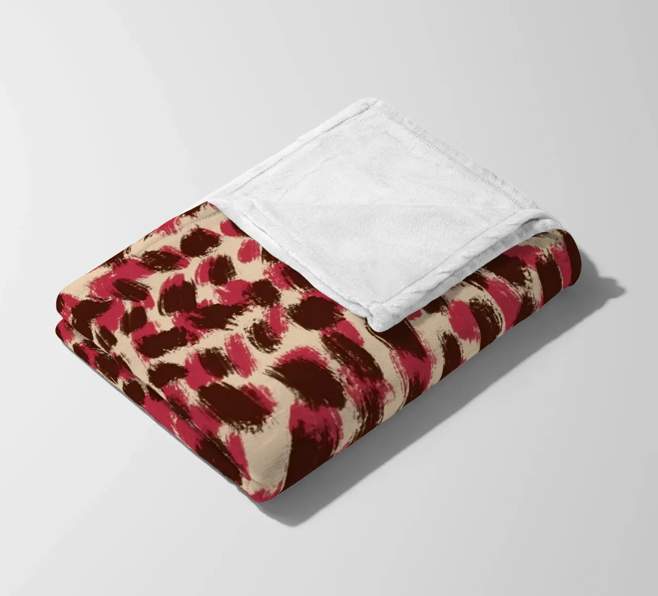Tiny brushstrokes pattern 06 fleece blanket by Little Dean