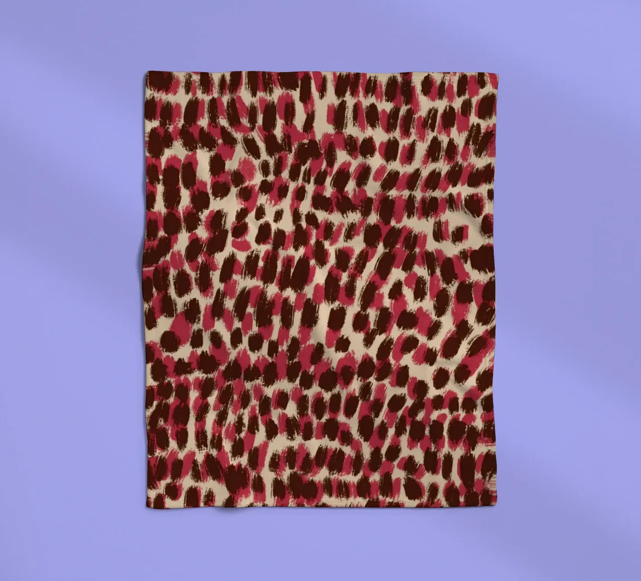 Tiny brushstrokes pattern 06 fleece blanket by Little Dean