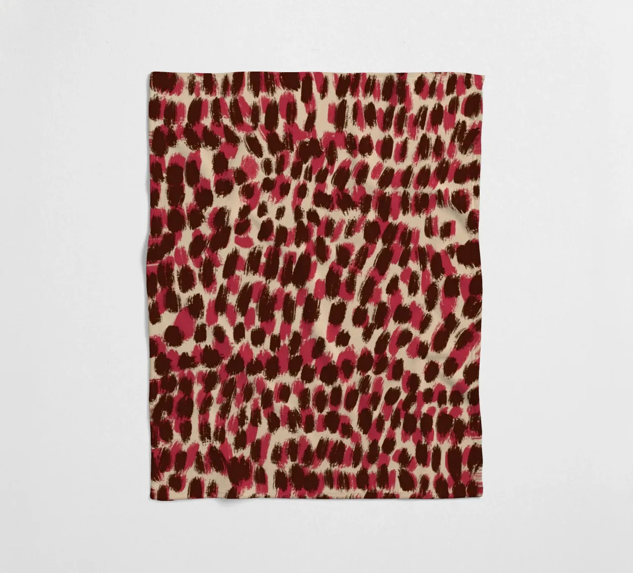Tiny brushstrokes pattern 06 fleece blanket by Little Dean