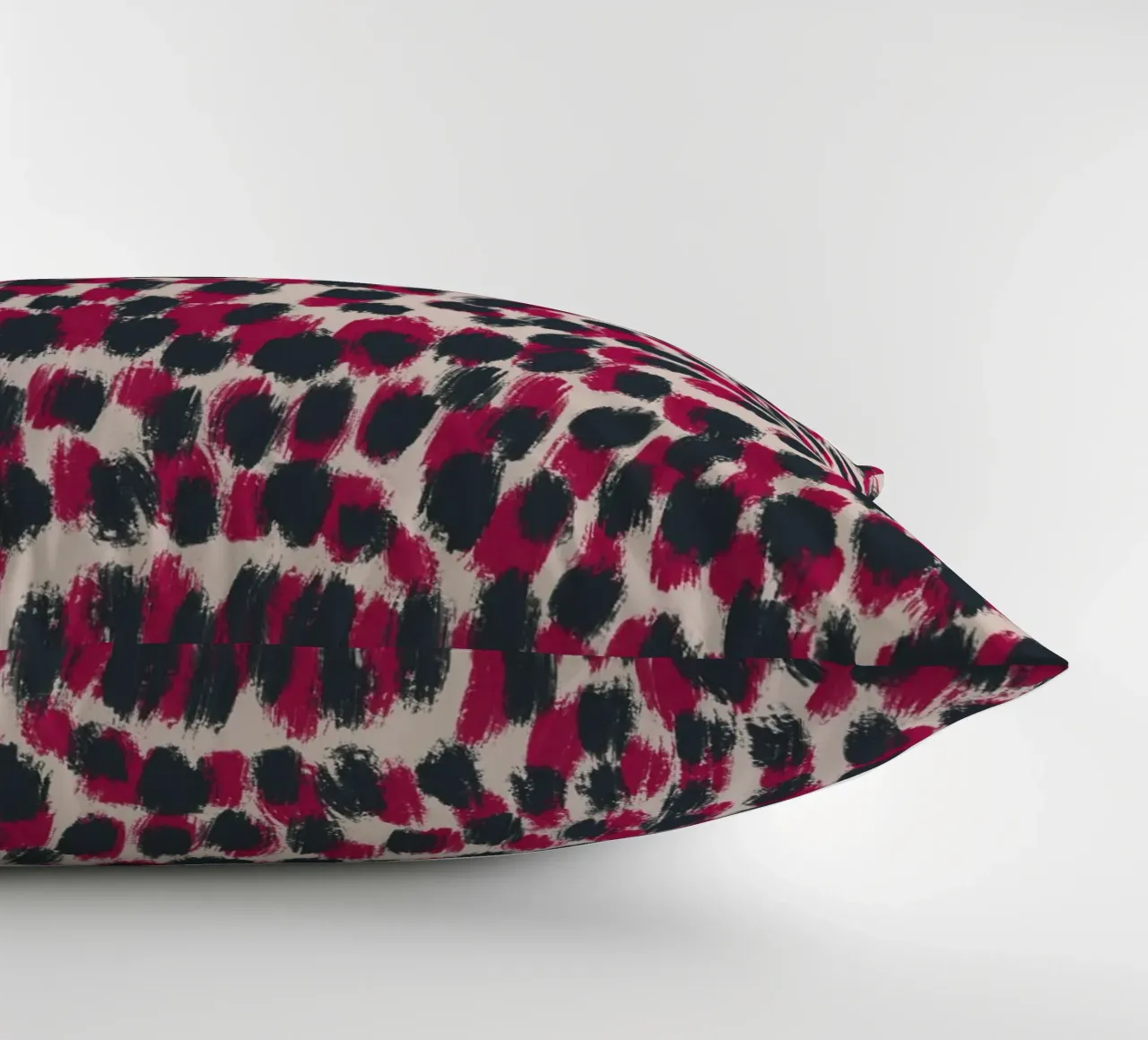 Tiny brushstrokes pattern 07 decorative cushion by Little Dean