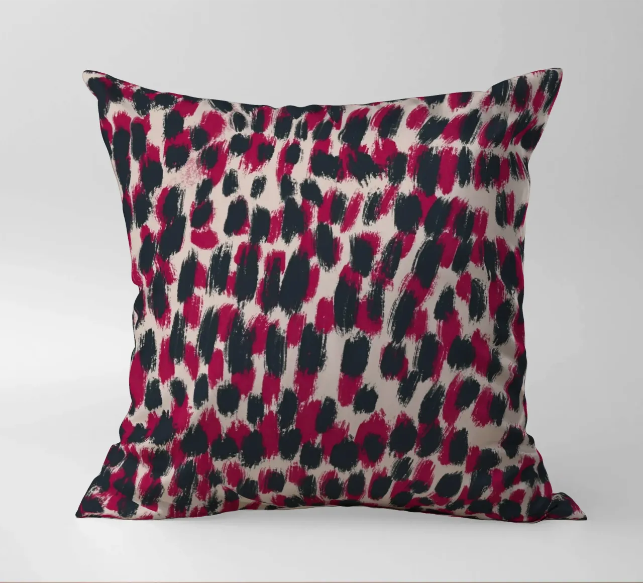 Tiny brushstrokes pattern 07 decorative cushion by Little Dean