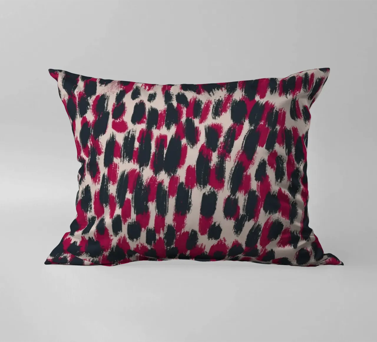 Tiny brushstrokes pattern 07 decorative cushion by Little Dean