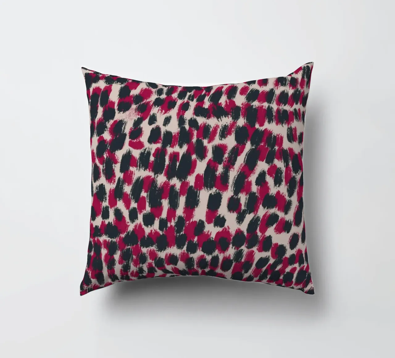 Tiny brushstrokes pattern 07 decorative cushion by Little Dean