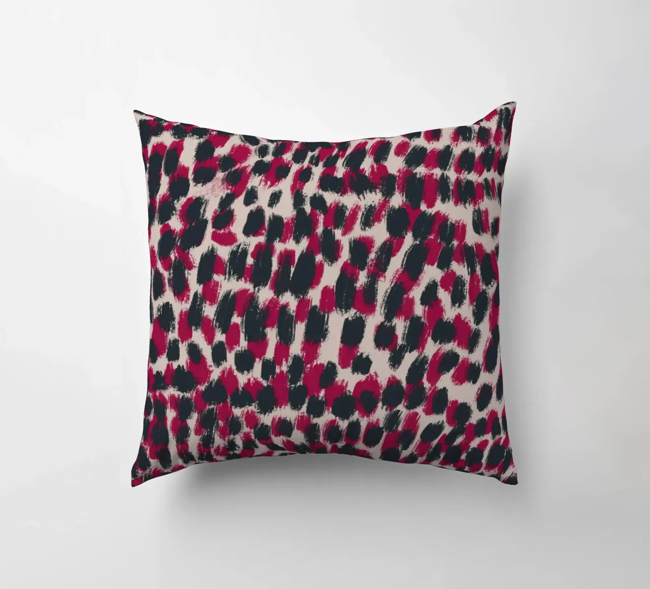 Tiny brushstrokes pattern 07 decorative cushion by Little Dean