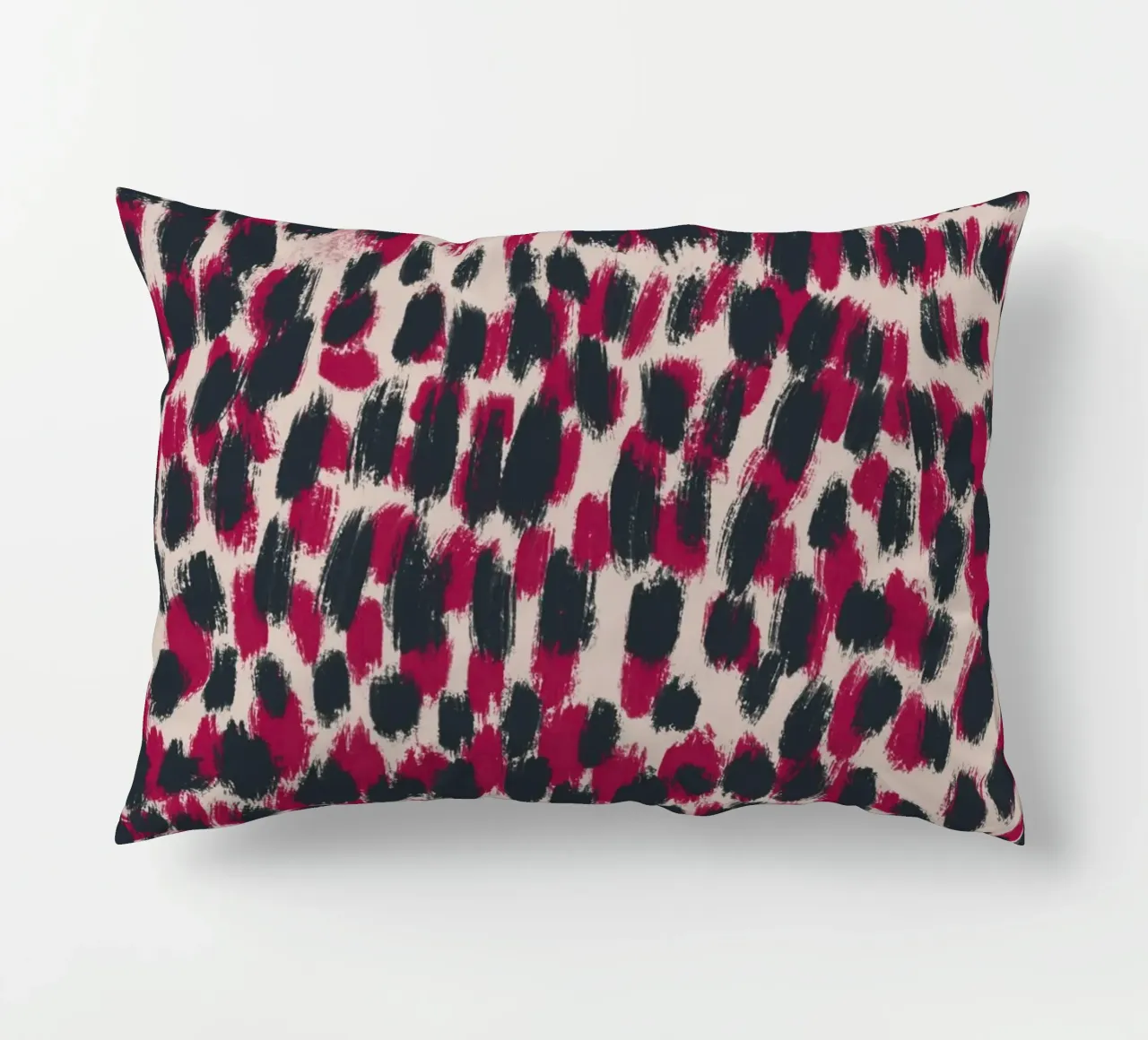Tiny brushstrokes pattern 07 decorative cushion by Little Dean