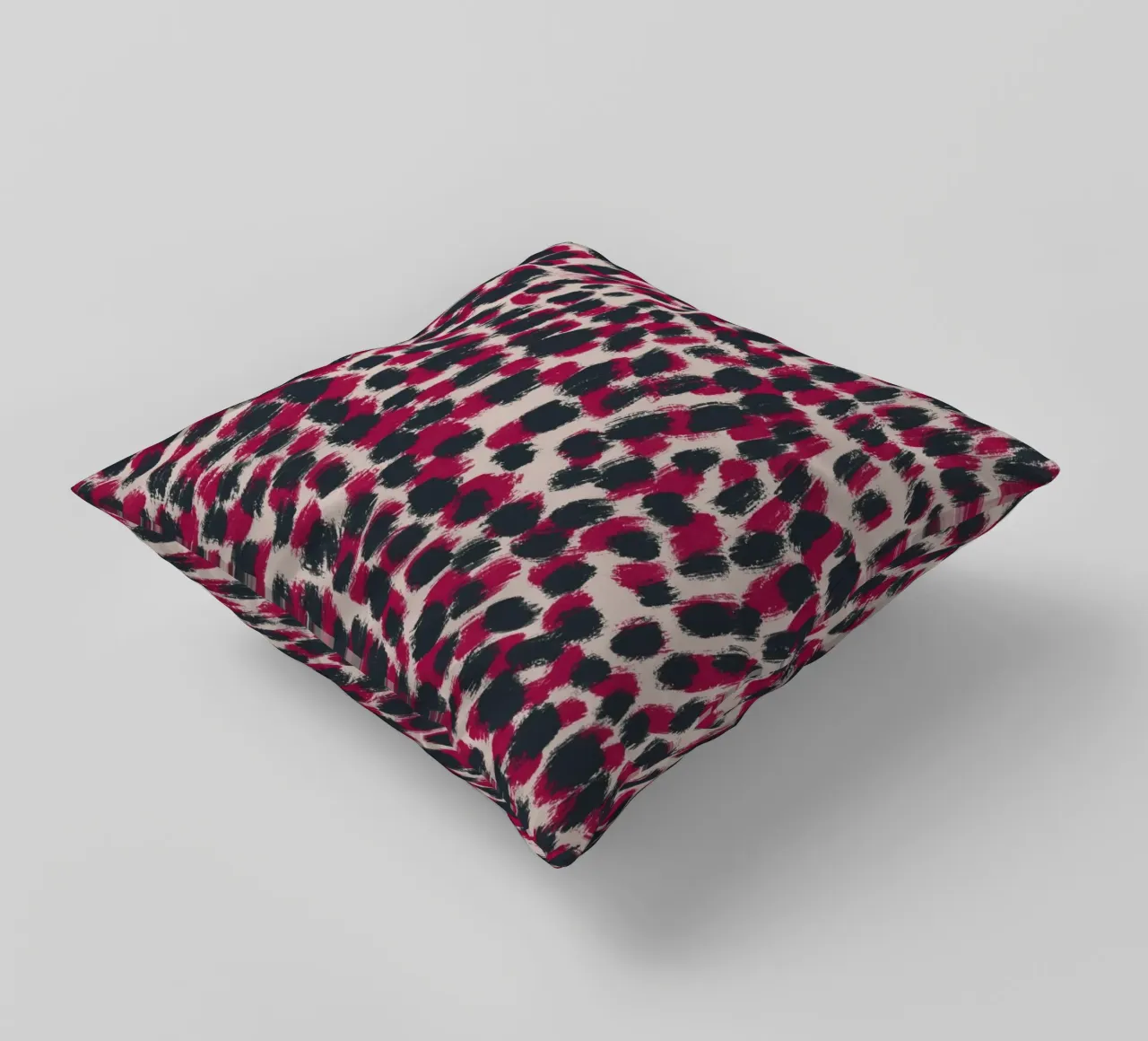 Tiny brushstrokes pattern 07 decorative cushion by Little Dean