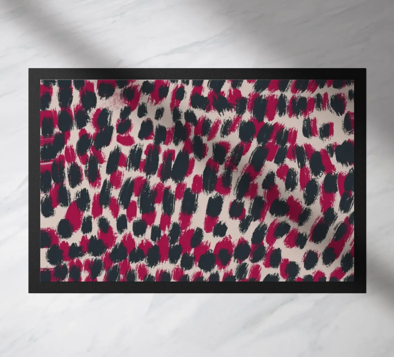 Tiny brushstrokes pattern 07 doormat by Little Dean