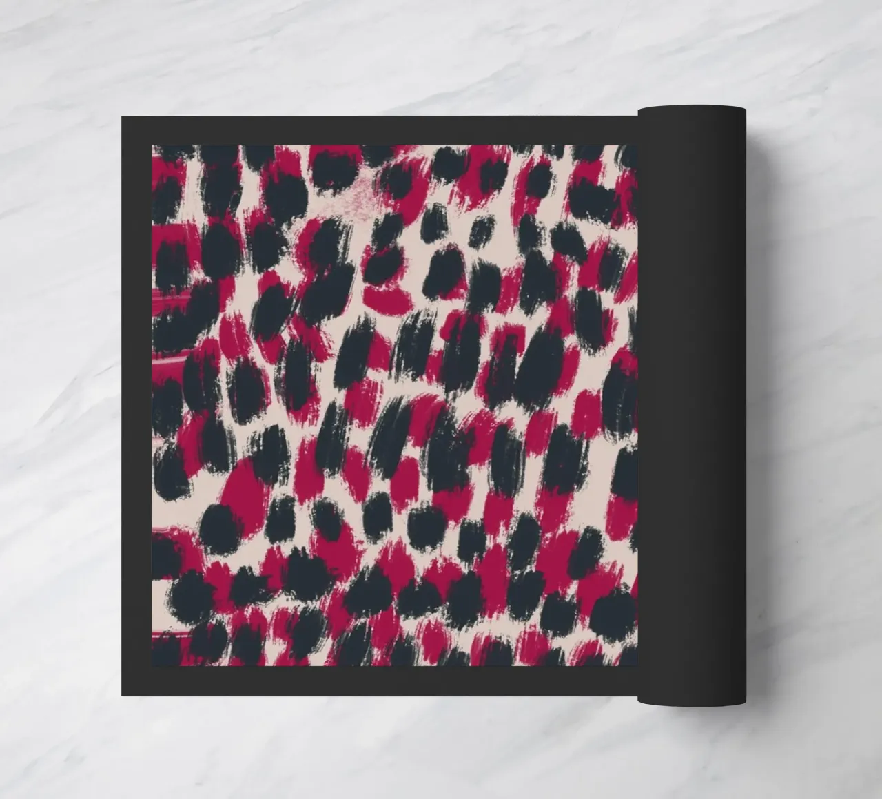 Tiny brushstrokes pattern 07 doormat by Little Dean