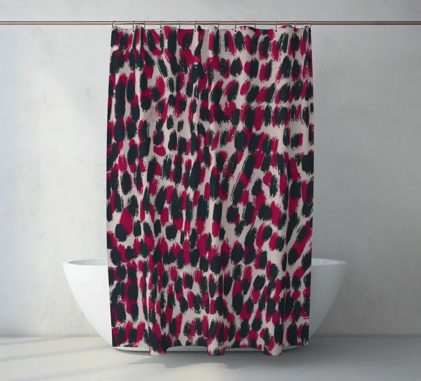 Tiny brushstrokes pattern 07 rideau de douche de Little Dean