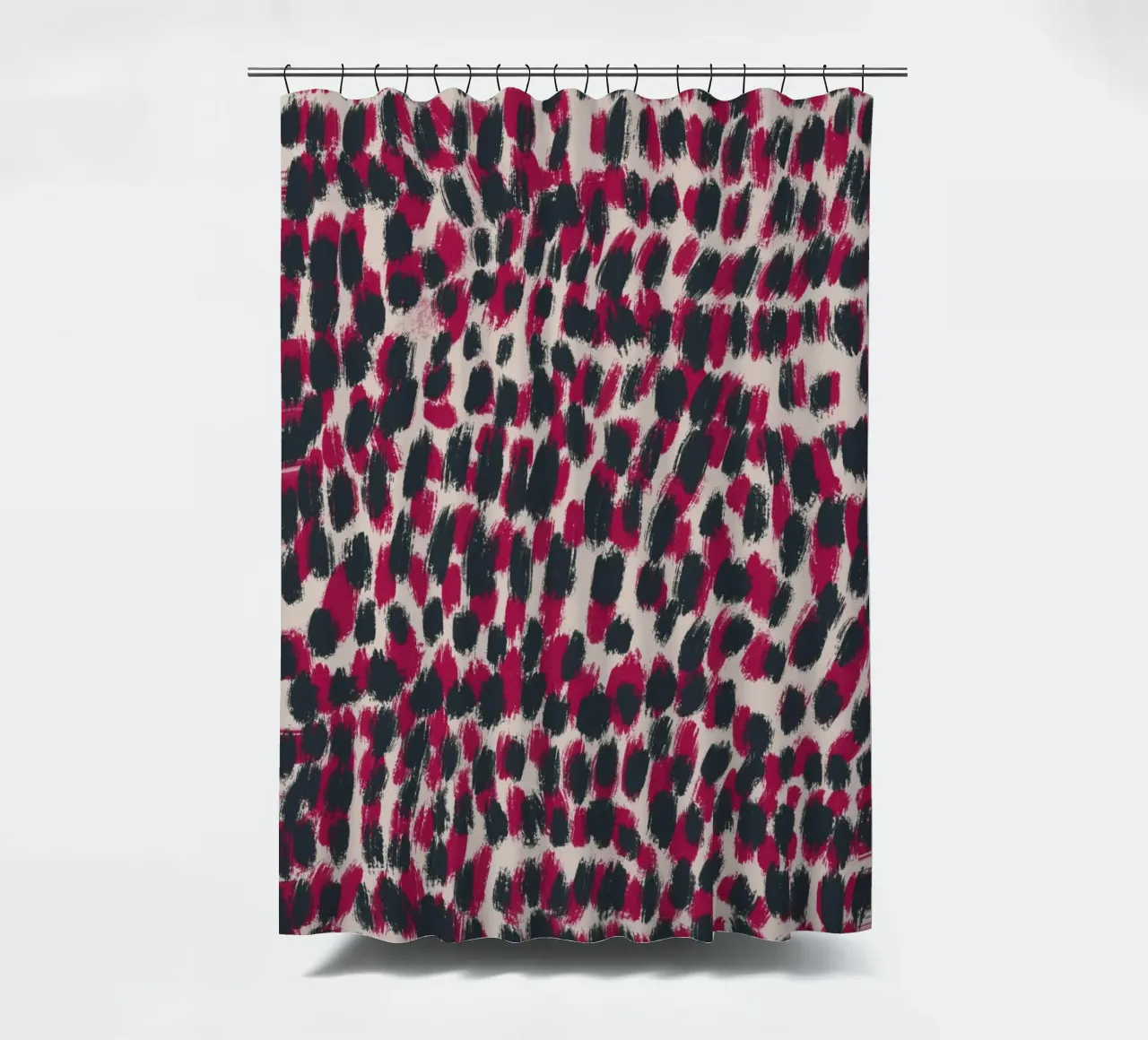 Tiny brushstrokes pattern 07 Duschvorhang von Little Dean