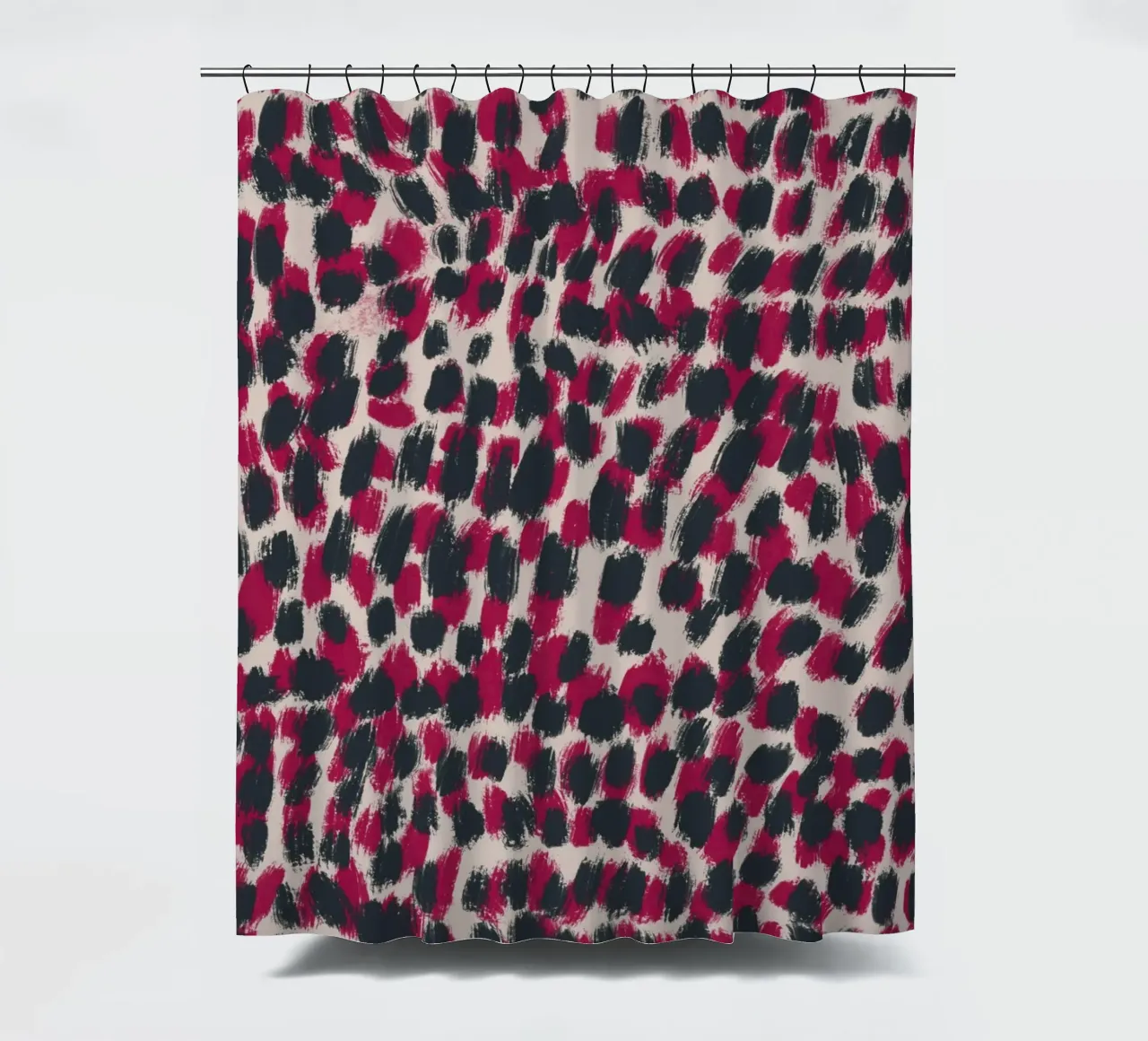 Tiny brushstrokes pattern 07 Duschvorhang von Little Dean