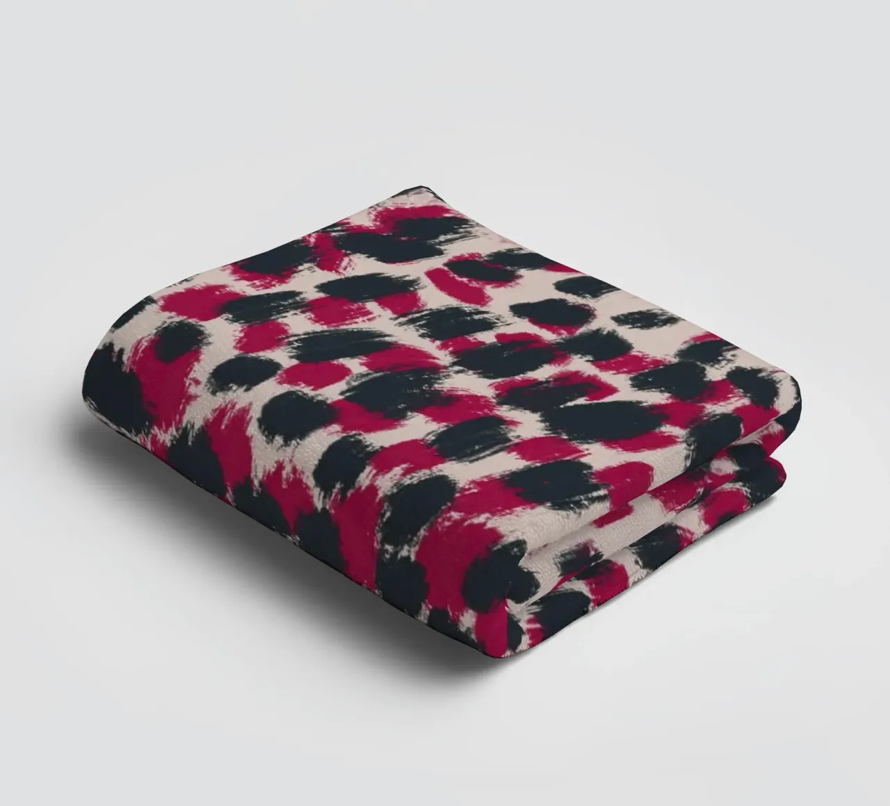 Tiny brushstrokes pattern 07 towel by Little Dean