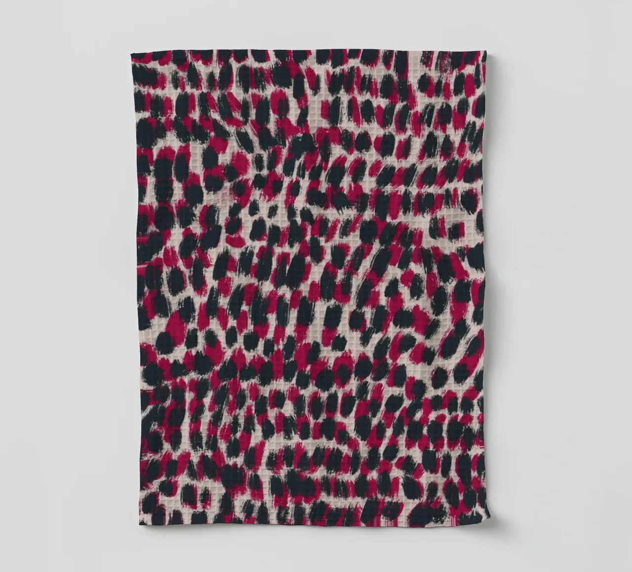Tiny brushstrokes pattern 07 tea towel by Little Dean