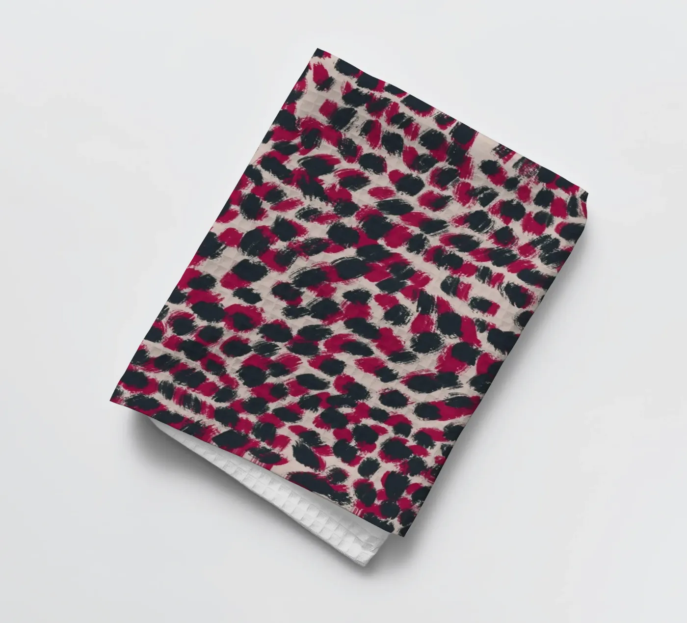 Kleine penseelstreken patroon 07 theedoek van Little Dean