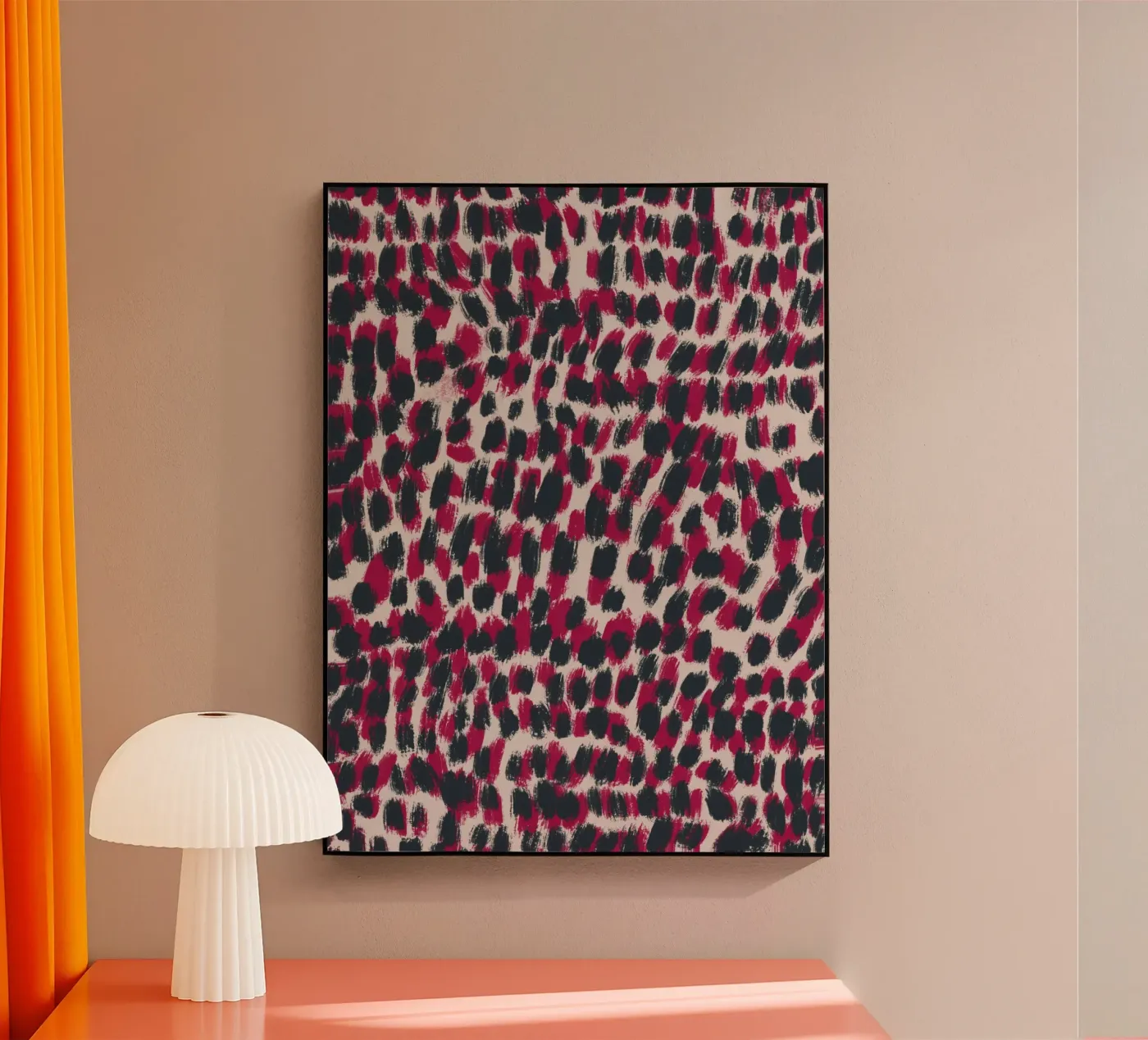 Tiny brushstrokes pattern 07 Acryl-Glas von Little Dean