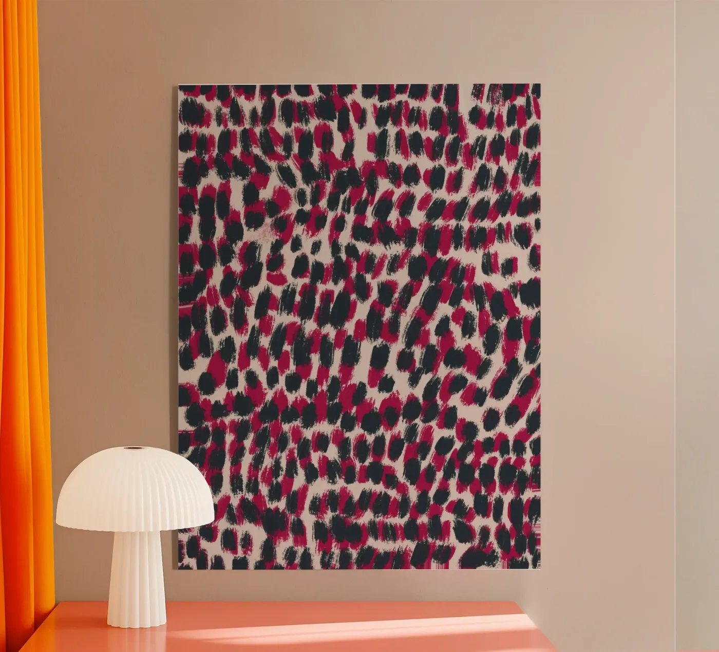 Tiny brushstrokes pattern 07 Acryl-Glas von Little Dean