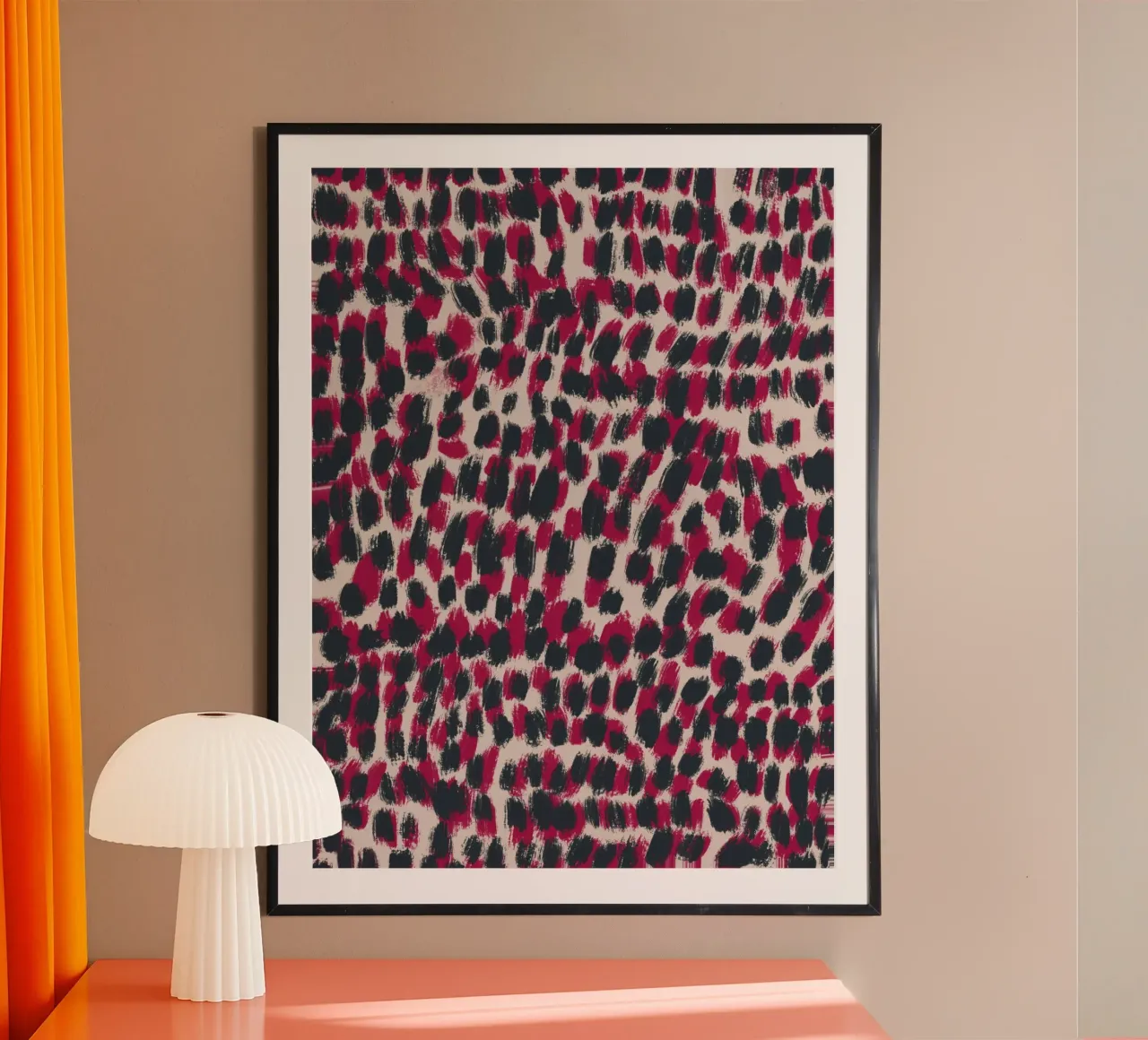 Tiny brushstrokes pattern 07 poster by Little Dean