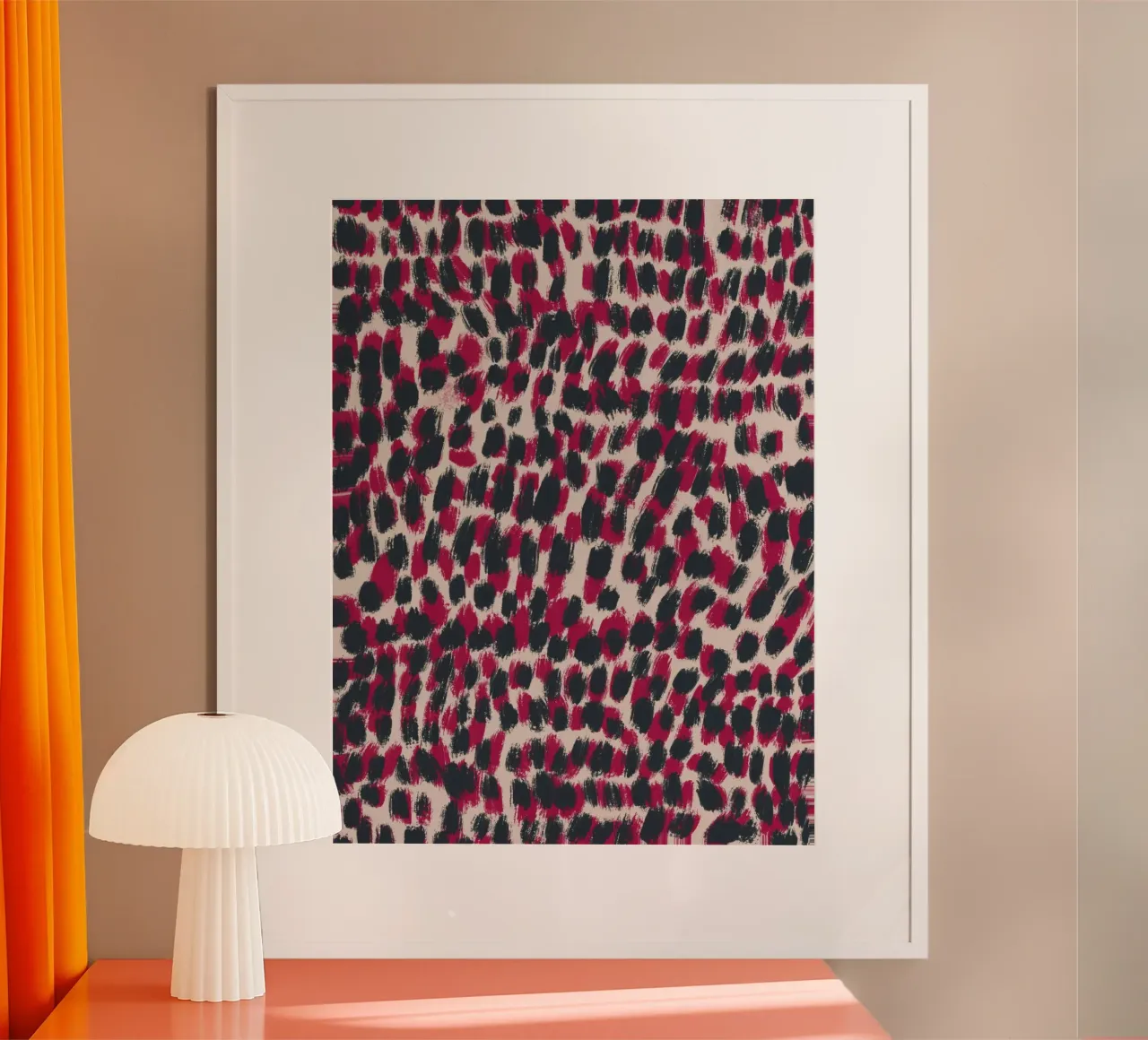 Tiny brushstrokes pattern 07 poster by Little Dean