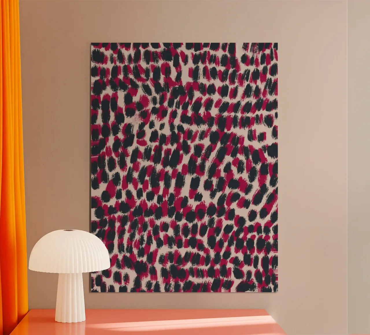 Tiny brushstrokes pattern 07 poster by Little Dean