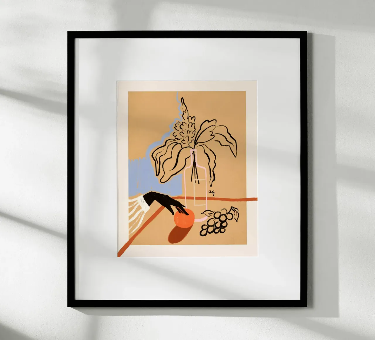 Reaching For The Sun poster con telaio in alluminio da Arty Guava