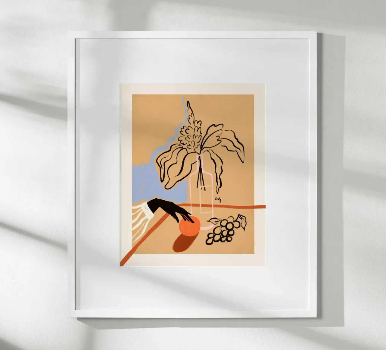 Reaching For The Sun poster con telaio in alluminio da Arty Guava